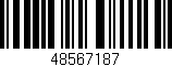 Código de barras (EAN, GTIN, SKU, ISBN): '48567187'