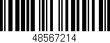 Código de barras (EAN, GTIN, SKU, ISBN): '48567214'