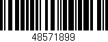 Código de barras (EAN, GTIN, SKU, ISBN): '48571899'