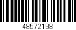 Código de barras (EAN, GTIN, SKU, ISBN): '48572198'