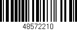 Código de barras (EAN, GTIN, SKU, ISBN): '48572210'