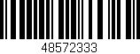 Código de barras (EAN, GTIN, SKU, ISBN): '48572333'