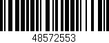 Código de barras (EAN, GTIN, SKU, ISBN): '48572553'