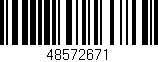 Código de barras (EAN, GTIN, SKU, ISBN): '48572671'
