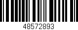 Código de barras (EAN, GTIN, SKU, ISBN): '48572893'