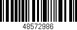 Código de barras (EAN, GTIN, SKU, ISBN): '48572986'