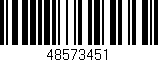 Código de barras (EAN, GTIN, SKU, ISBN): '48573451'