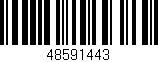 Código de barras (EAN, GTIN, SKU, ISBN): '48591443'