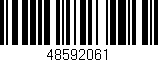 Código de barras (EAN, GTIN, SKU, ISBN): '48592061'