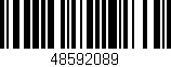 Código de barras (EAN, GTIN, SKU, ISBN): '48592089'