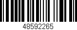 Código de barras (EAN, GTIN, SKU, ISBN): '48592265'