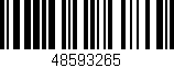 Código de barras (EAN, GTIN, SKU, ISBN): '48593265'