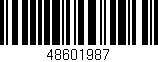 Código de barras (EAN, GTIN, SKU, ISBN): '48601987'