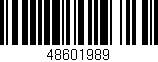 Código de barras (EAN, GTIN, SKU, ISBN): '48601989'