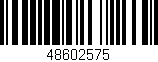 Código de barras (EAN, GTIN, SKU, ISBN): '48602575'
