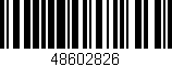 Código de barras (EAN, GTIN, SKU, ISBN): '48602826'