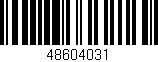 Código de barras (EAN, GTIN, SKU, ISBN): '48604031'