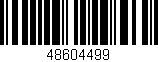 Código de barras (EAN, GTIN, SKU, ISBN): '48604499'