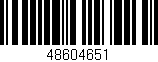 Código de barras (EAN, GTIN, SKU, ISBN): '48604651'