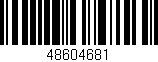Código de barras (EAN, GTIN, SKU, ISBN): '48604681'