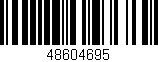 Código de barras (EAN, GTIN, SKU, ISBN): '48604695'