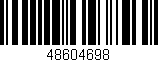 Código de barras (EAN, GTIN, SKU, ISBN): '48604698'