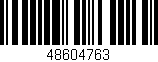 Código de barras (EAN, GTIN, SKU, ISBN): '48604763'