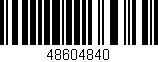 Código de barras (EAN, GTIN, SKU, ISBN): '48604840'