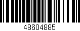 Código de barras (EAN, GTIN, SKU, ISBN): '48604885'