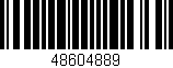 Código de barras (EAN, GTIN, SKU, ISBN): '48604889'
