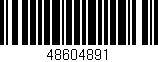 Código de barras (EAN, GTIN, SKU, ISBN): '48604891'