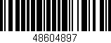 Código de barras (EAN, GTIN, SKU, ISBN): '48604897'