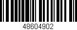 Código de barras (EAN, GTIN, SKU, ISBN): '48604902'