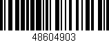 Código de barras (EAN, GTIN, SKU, ISBN): '48604903'