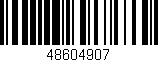 Código de barras (EAN, GTIN, SKU, ISBN): '48604907'