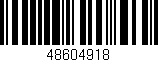 Código de barras (EAN, GTIN, SKU, ISBN): '48604918'