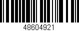 Código de barras (EAN, GTIN, SKU, ISBN): '48604921'