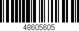 Código de barras (EAN, GTIN, SKU, ISBN): '48605605'