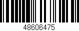 Código de barras (EAN, GTIN, SKU, ISBN): '48606475'