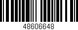 Código de barras (EAN, GTIN, SKU, ISBN): '48606648'