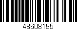 Código de barras (EAN, GTIN, SKU, ISBN): '48608195'