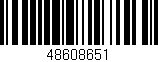Código de barras (EAN, GTIN, SKU, ISBN): '48608651'