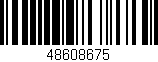 Código de barras (EAN, GTIN, SKU, ISBN): '48608675'
