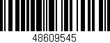 Código de barras (EAN, GTIN, SKU, ISBN): '48609545'