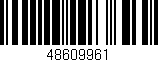 Código de barras (EAN, GTIN, SKU, ISBN): '48609961'