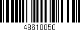 Código de barras (EAN, GTIN, SKU, ISBN): '48610050'