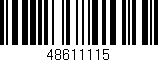 Código de barras (EAN, GTIN, SKU, ISBN): '48611115'