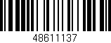 Código de barras (EAN, GTIN, SKU, ISBN): '48611137'