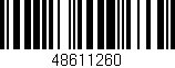 Código de barras (EAN, GTIN, SKU, ISBN): '48611260'