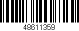 Código de barras (EAN, GTIN, SKU, ISBN): '48611359'